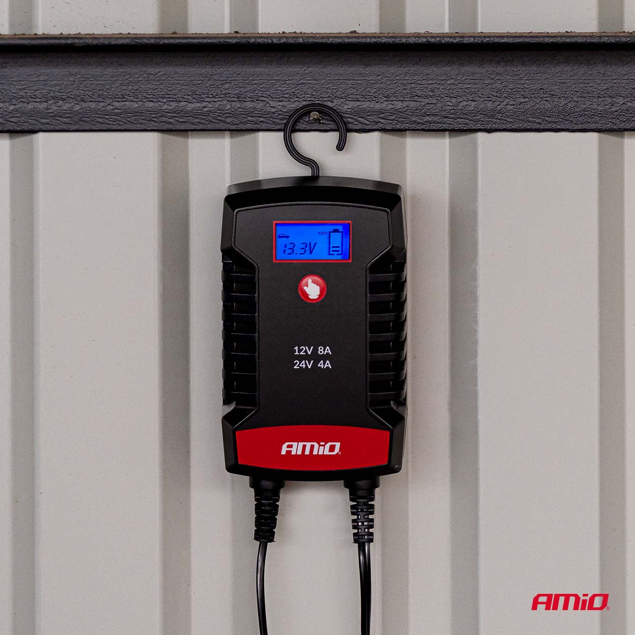 Prostownik cyfrowy AGM GEL STD LFP MAX 8A 12 V 24 V PRO HOOK — ujęcie 4