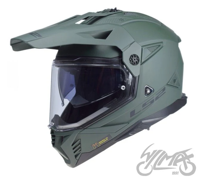 Kask adventure LS2 MX702 Pioneer II Solid M. Mil. Gr. — XS — ujęcie 1