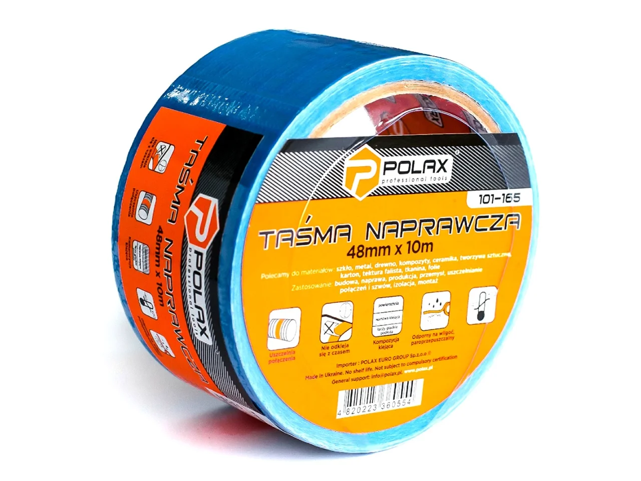 Taśma klejąca naprawcza 48mm x 10m niebieska — ujęcie 3