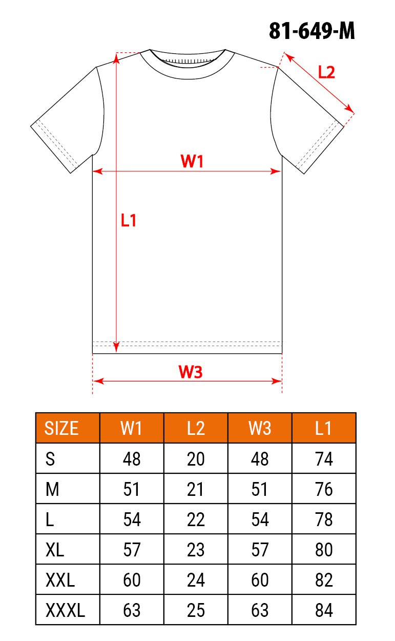 Koszulka T-shirt granatowa, rozmiar M NEO TOOLS 81-649-M — ujęcie 3