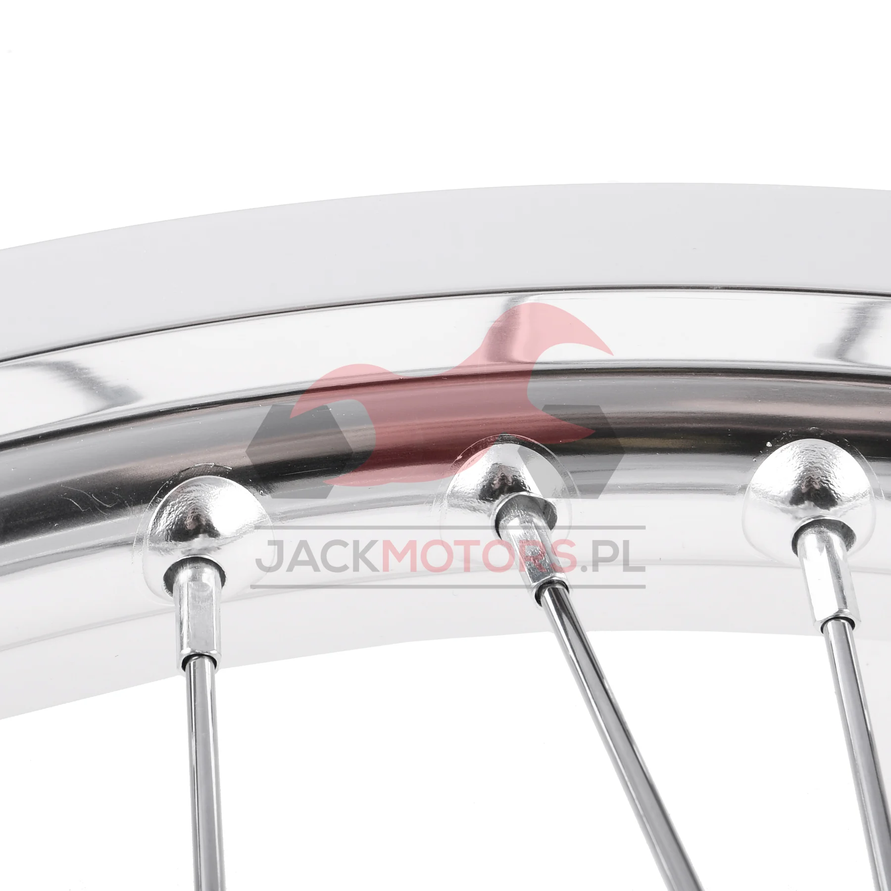 Koło jezdne przód MZ ETZ 1,85 × 18 aluminium DPR Classic hamulec tarczowy srebrna piasta + szprychy chrom — ujęcie 4