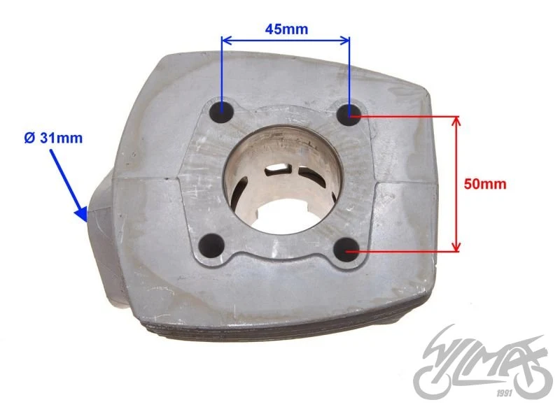 Cylinder ceramiczny do Hondy Wallaroo / Peugeot Fox, tłok Ø40 mm — AYC3110 — ujęcie 4