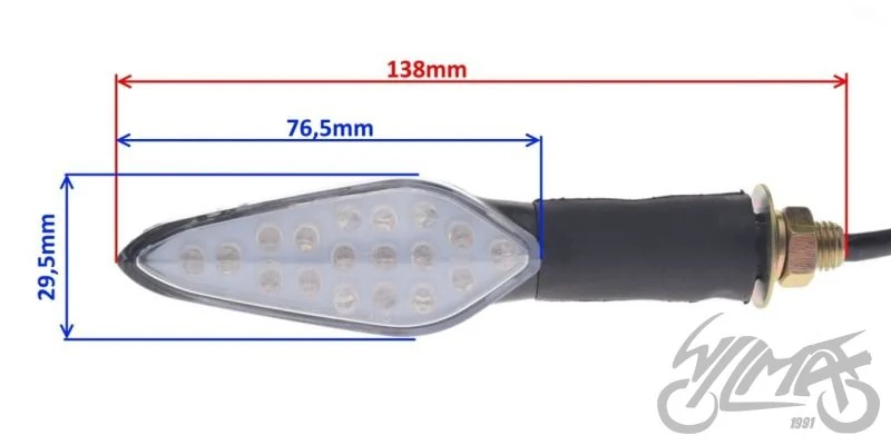Kierunkowskaz tył komplet do Junaka 126 — ujęcie 2