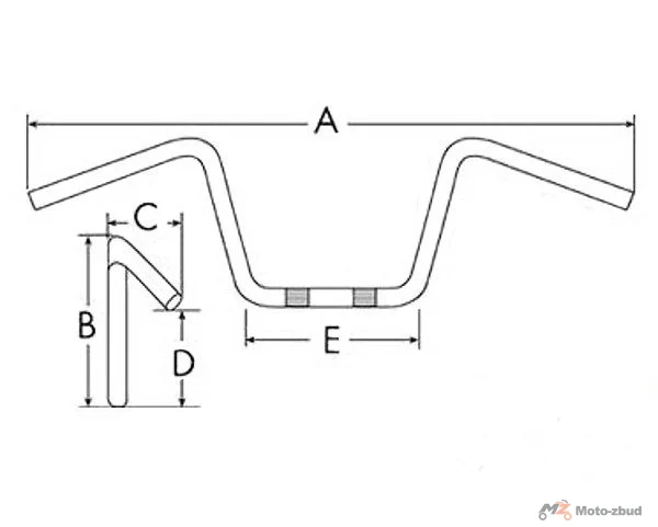 Kierownica Enduro 28,5 mm aluminiowa złota — AW5134G — ujęcie 2