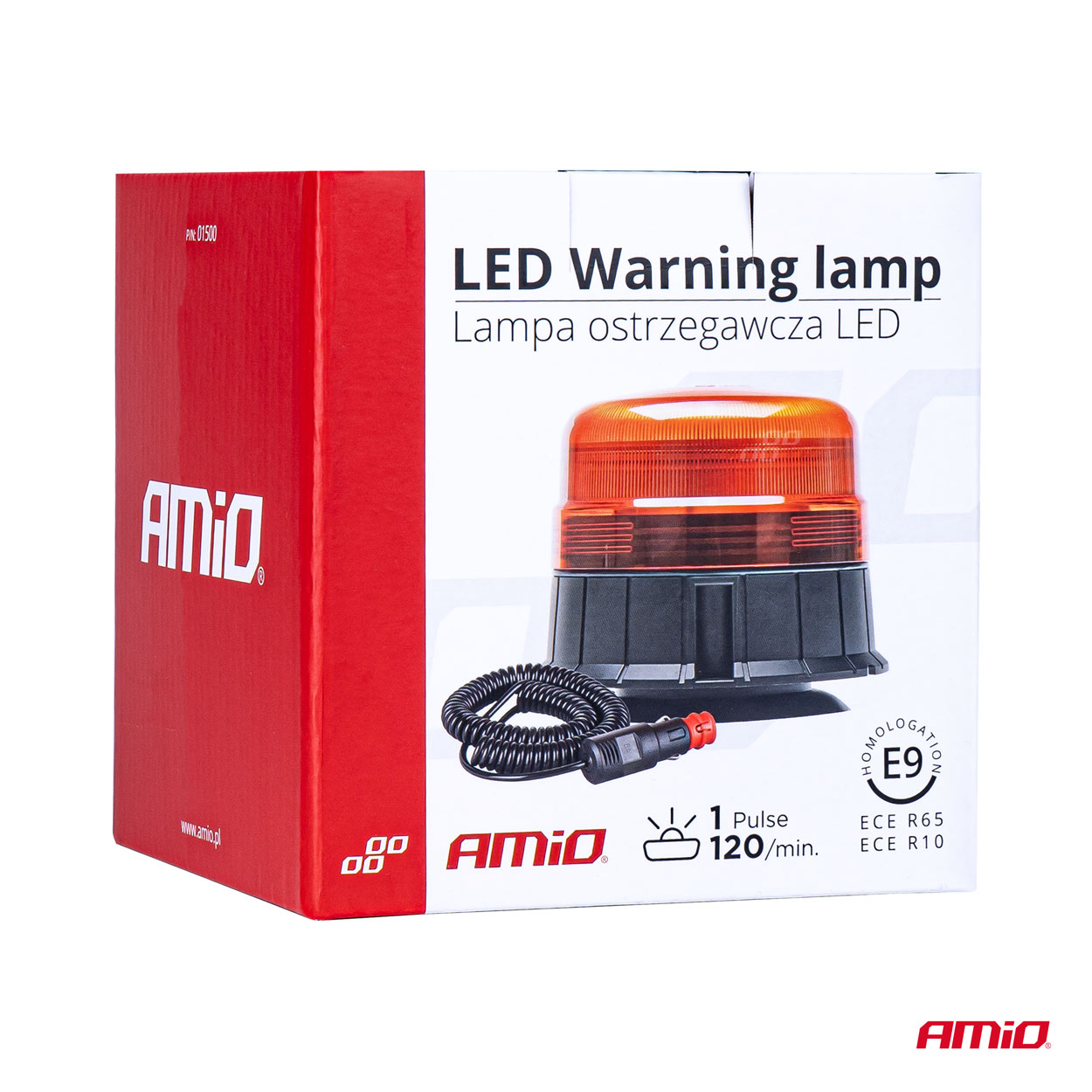 Lampa ostrzegawcza błyskowa kogut 39 LED magnes R65 R10 12 V 24 V WAR11M — ujęcie 8