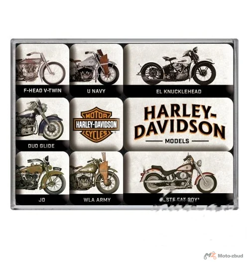 Magnes Harley-Davidson model chart 9 szt. 83102