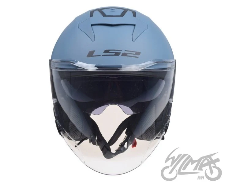 Kask LS2 OF618 Verso II Solid Misty Blue — XS — ujęcie 3