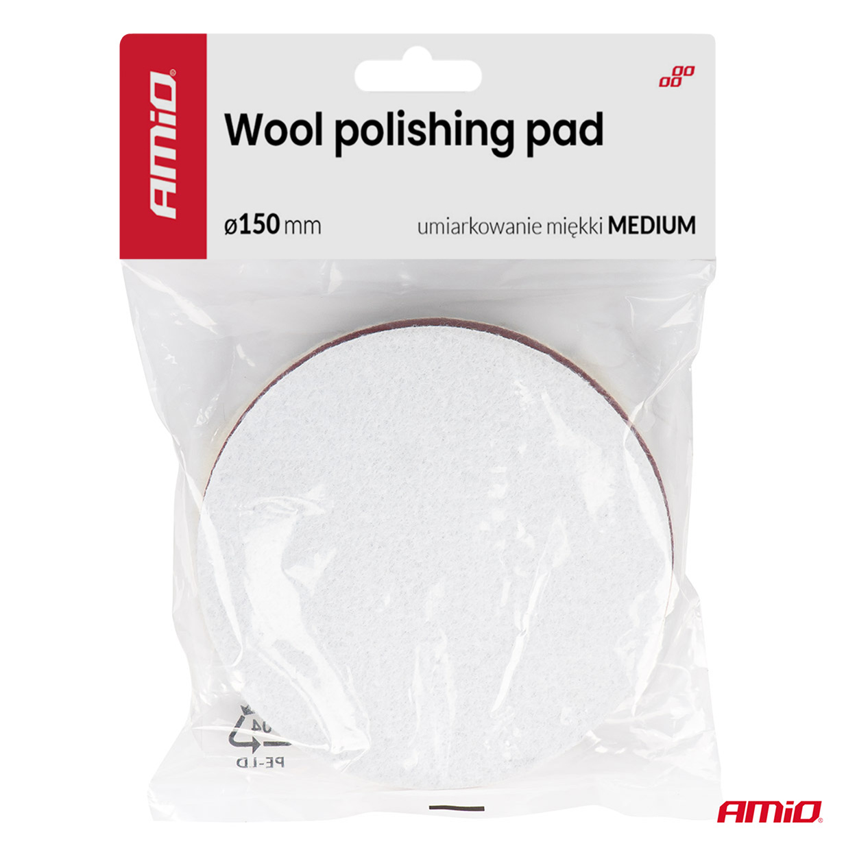 Pad polerski wełniany futro medium 150 mm ADET-35 — ujęcie 3