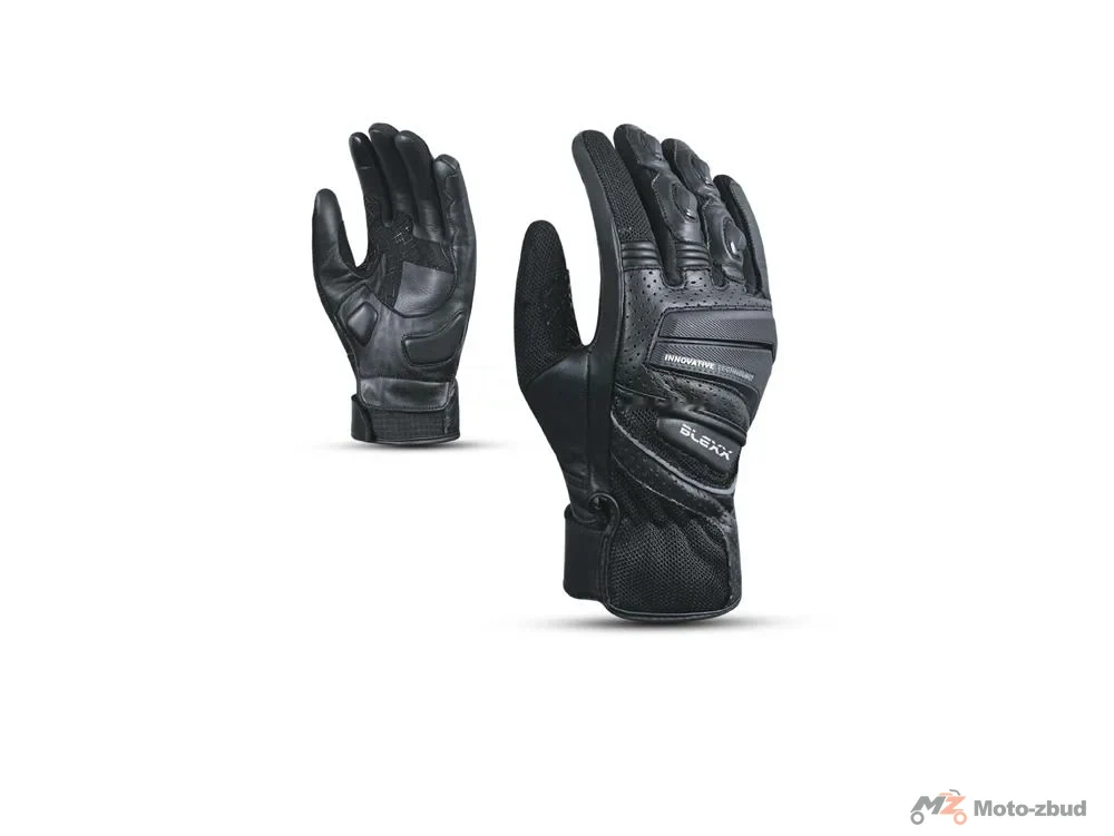 Rękawice motocyklowe skórzane Blexx CE-4302 czarne 3XL