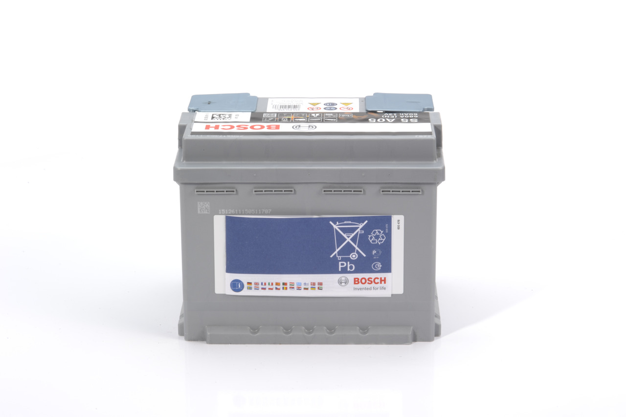 Akumulator 60 Ah 680A 242×175×190 AGM P+ BOSCH 0 092 S5A 050 — ujęcie 3