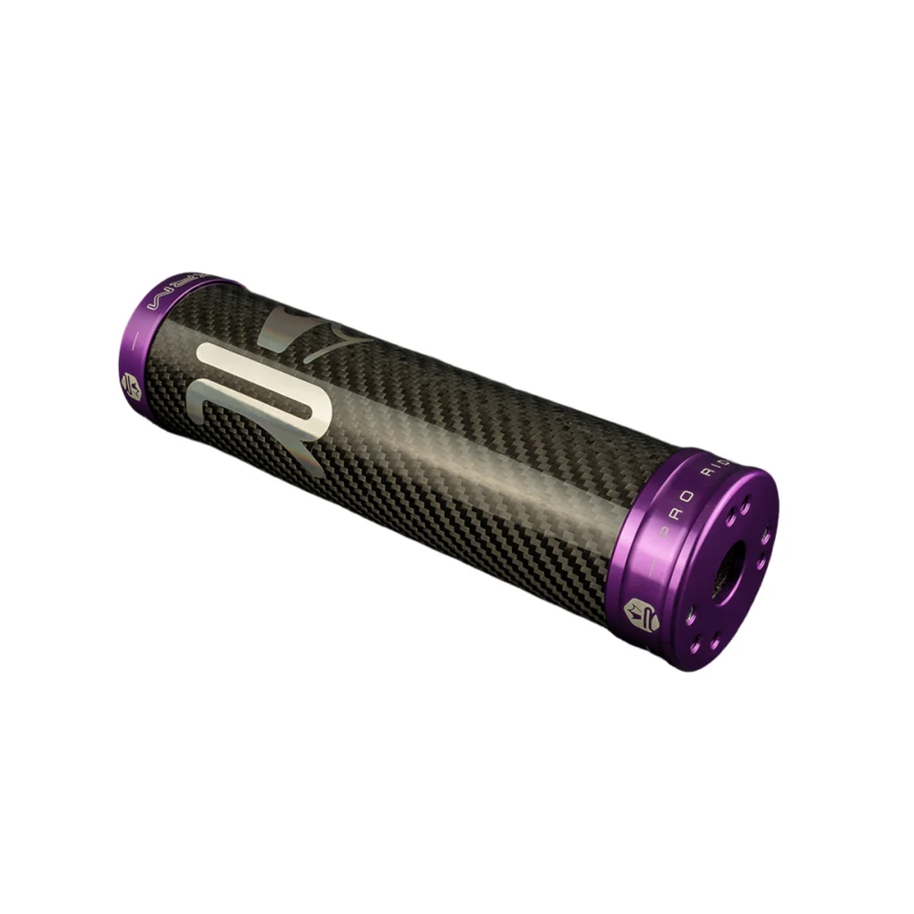 Końcówka wydechu KRM Pro Ride carbon fioletowa 70-90 cm³ — ujęcie 2
