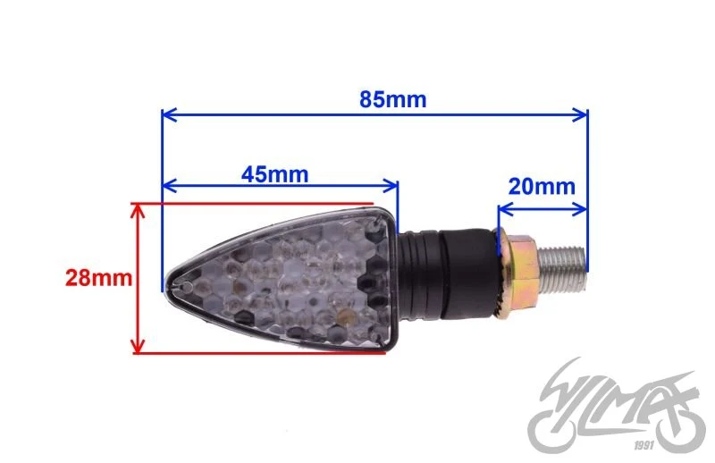 Kierunkowskaz LED 12 V lewy tylny — AM1323L — 1 sztuka — ujęcie 2