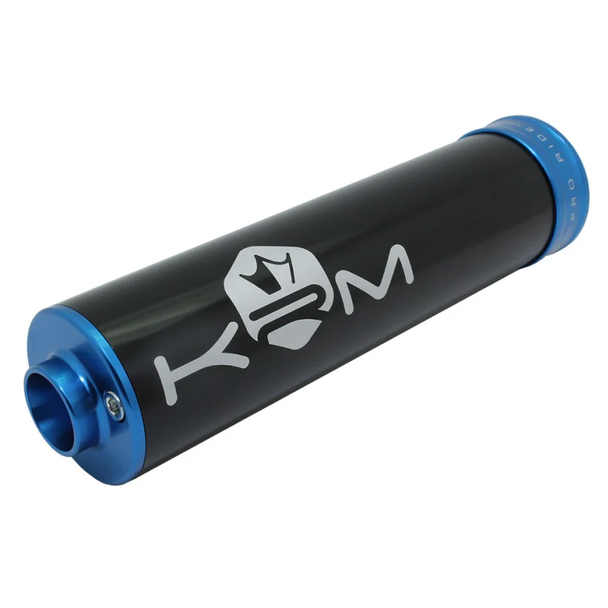 Końcówka wydechu KRM Pro Ride aluminium czarno niebieska 50-70 cm³ — ujęcie 1