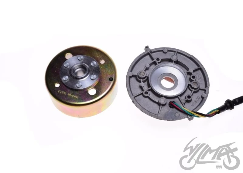 Stator iskrownik 2 cewki + koło magnesowe MBK 51 — ujęcie 3