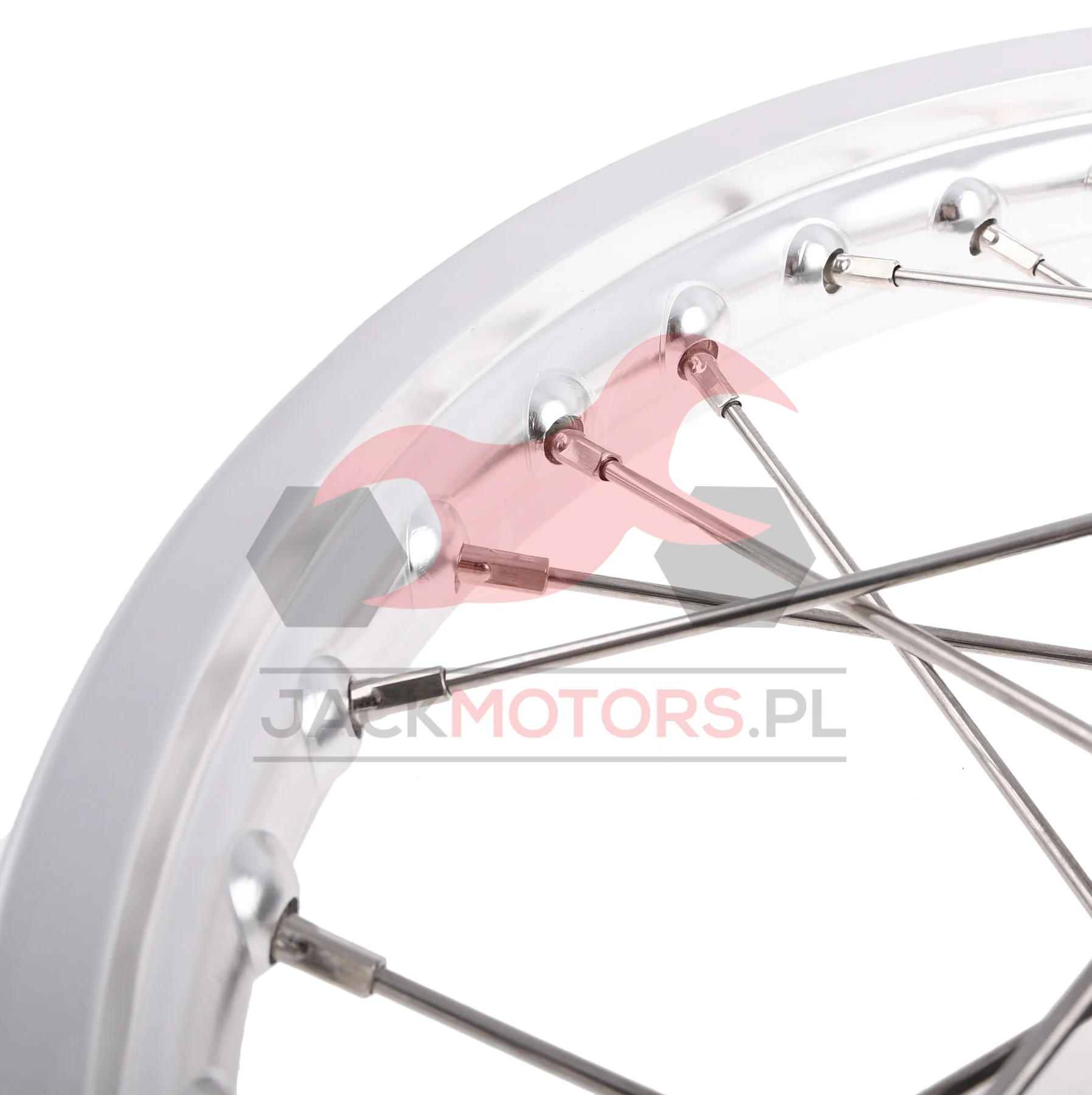 Koło jezdne Simson 1,5 × 16 S50/51 aluminium INOX Delux — ujęcie 2