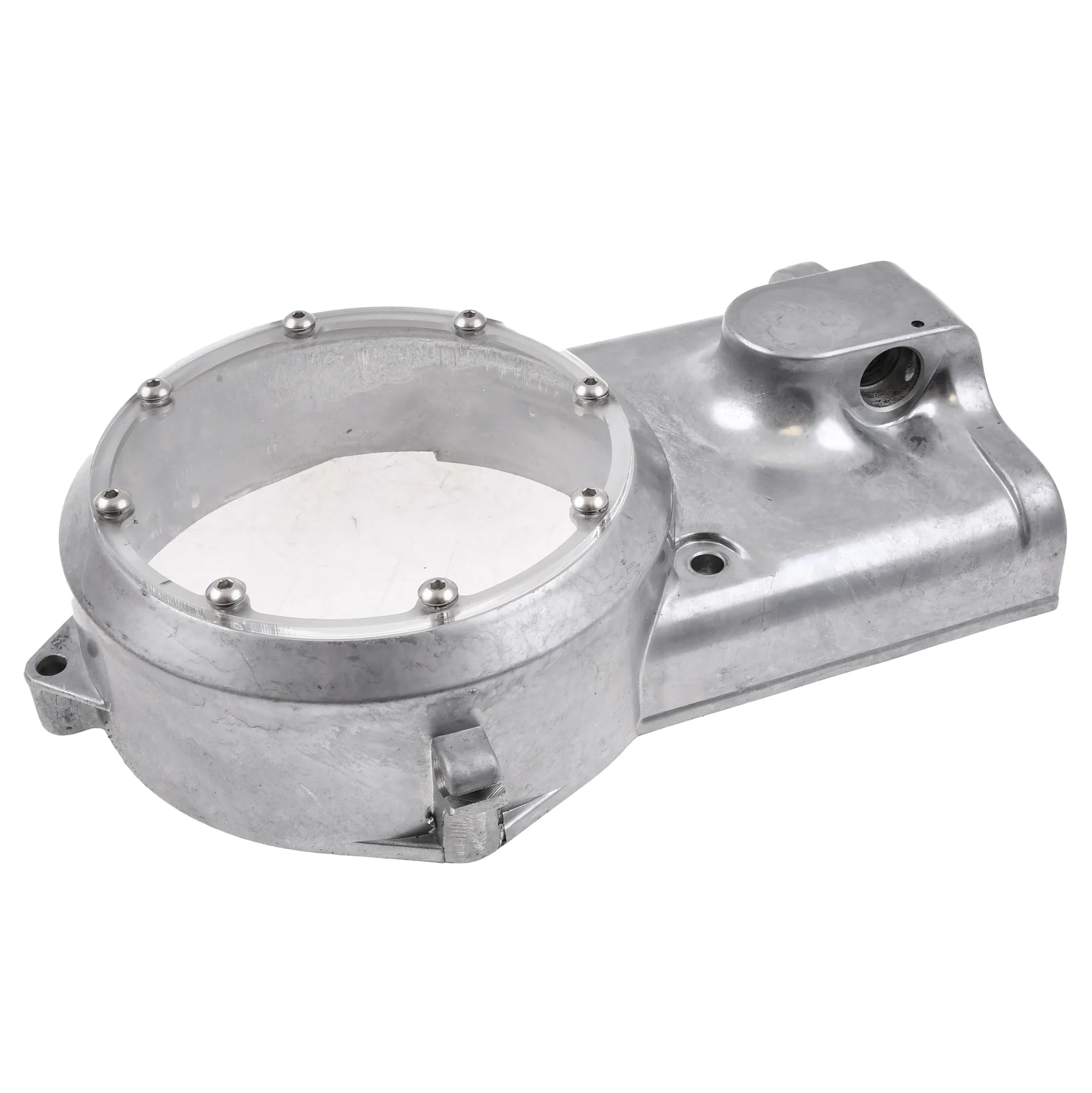 Pokrywa silnika prawa clear aluminium V2 JMP — ujęcie 4