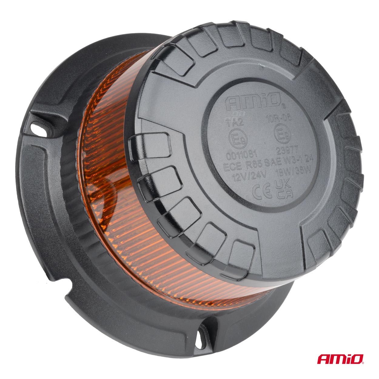 Lampa ostrzegawcza błyskowa kogut LED W28B 12 V 24 V — ujęcie 2