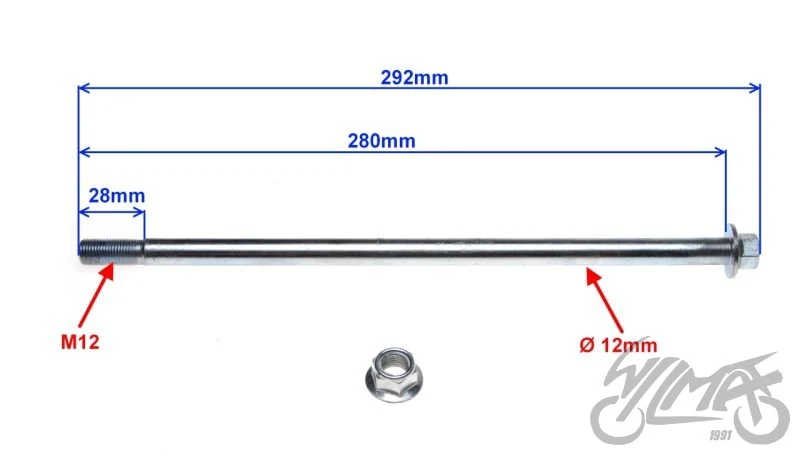 Oś zawieszenia silnika M12 x 280 2T — ujęcie 2