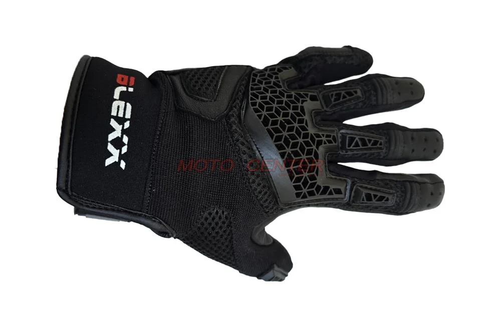Rękawice tekstylno-skórzane krótkie BLEXX EG-2554 czarne M — ujęcie 2