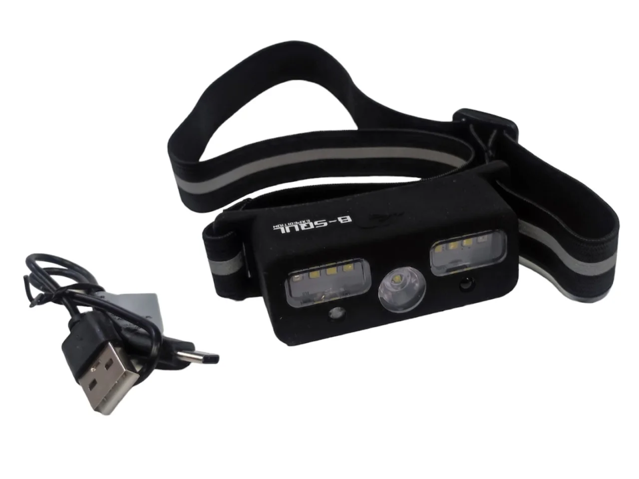 Latarka czołowa czołówka LED / akumulator / sensor ruchu — ujęcie 3