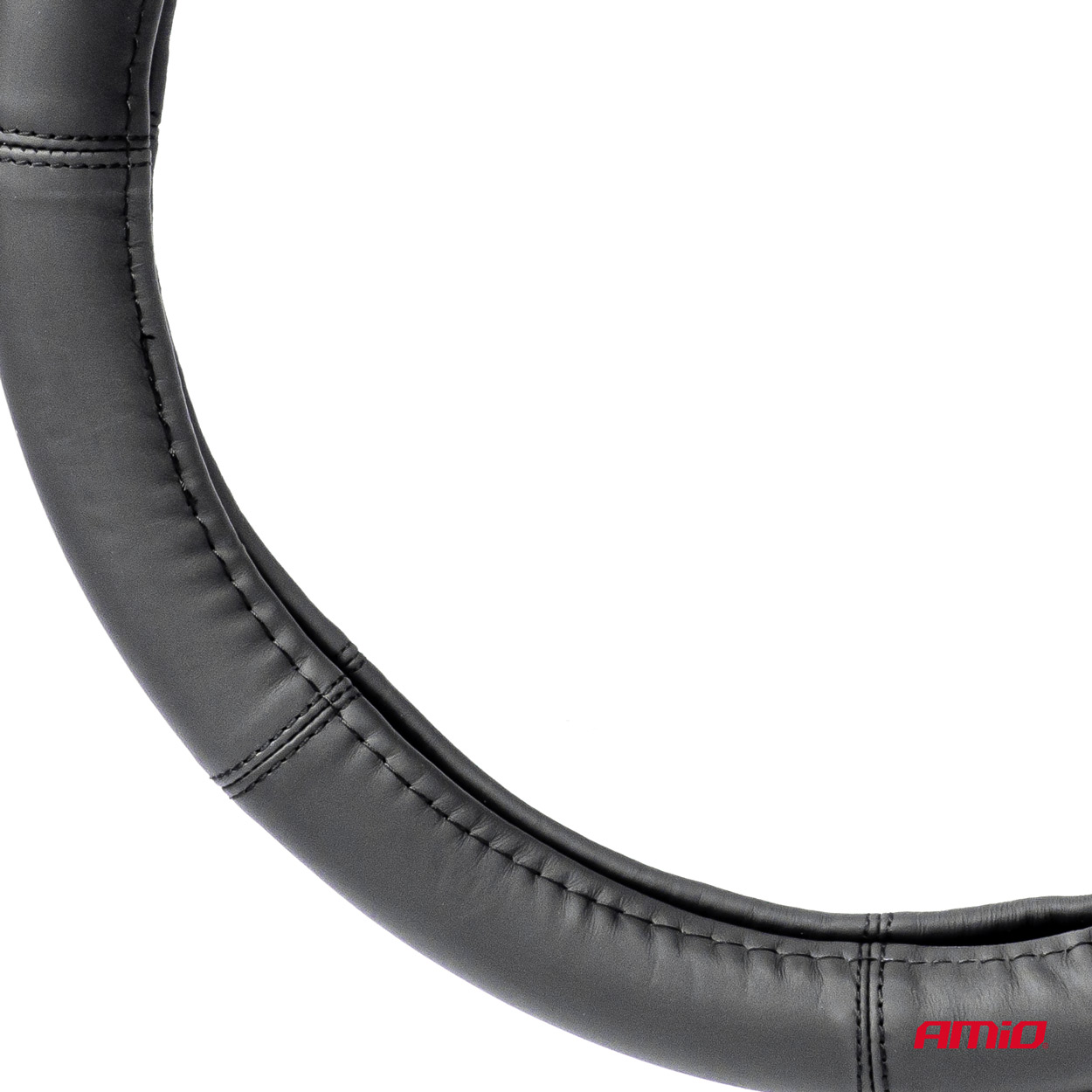 Pokrowiec skórzany nakładka na kierownicę samochodową M 37-39cm SWC-48-M — ujęcie 2