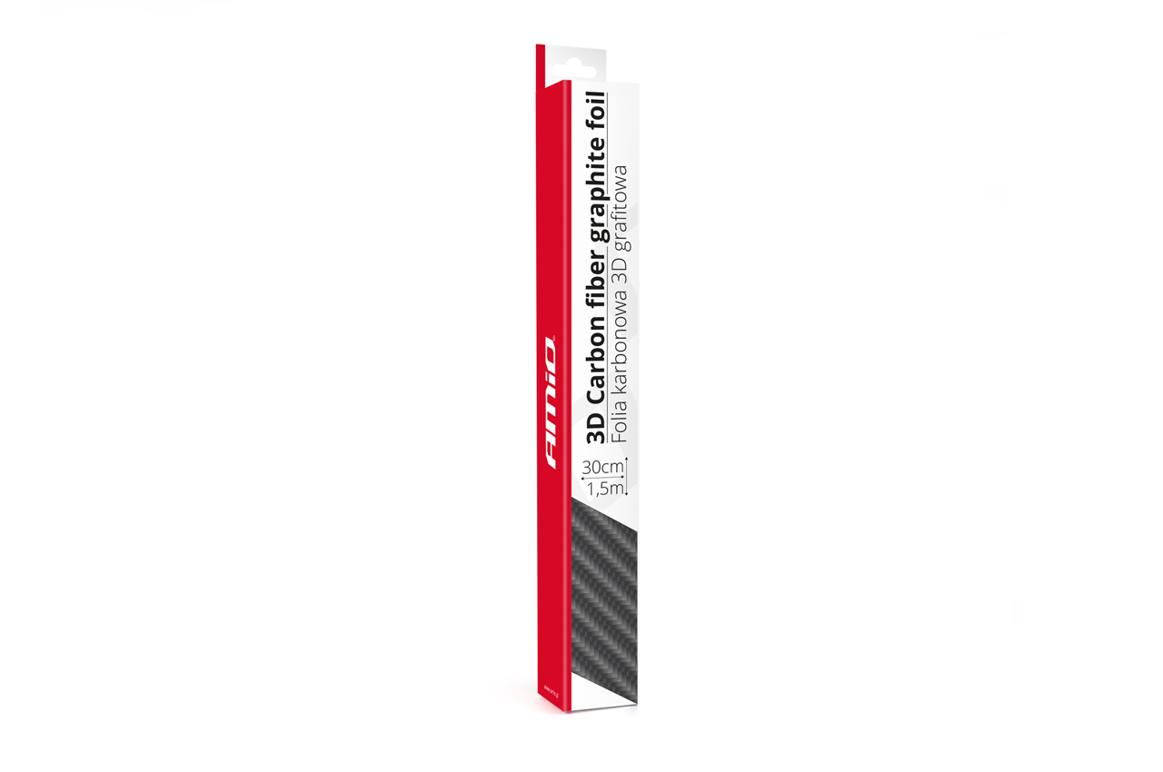 Folia karbonowa carbon 3D grafitowa 30cm x 150cm — ujęcie 3