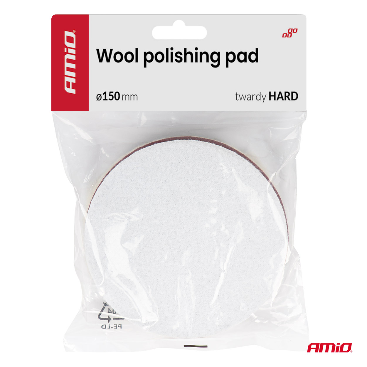Pad polerski wełniany futro twardy hard 150 mm ADET-36 — ujęcie 3