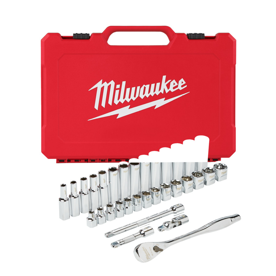 Zestaw kluczy nasadowych 3/8" (32 elementów) MILWAUKEE 4932464945 — ujęcie 2