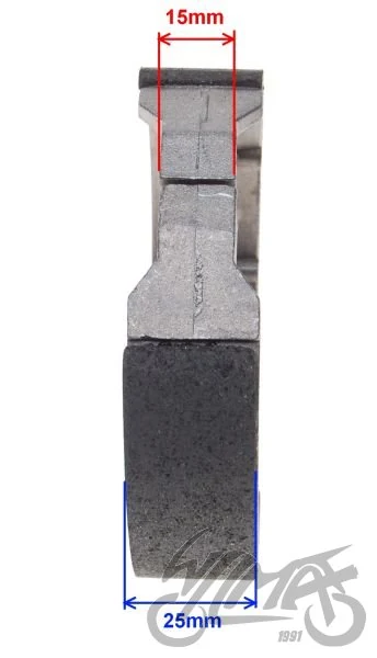 Szczęka hamulca tylnego — komplet 2 sztuki OGAR900 110 × 25 mm — ujęcie 3