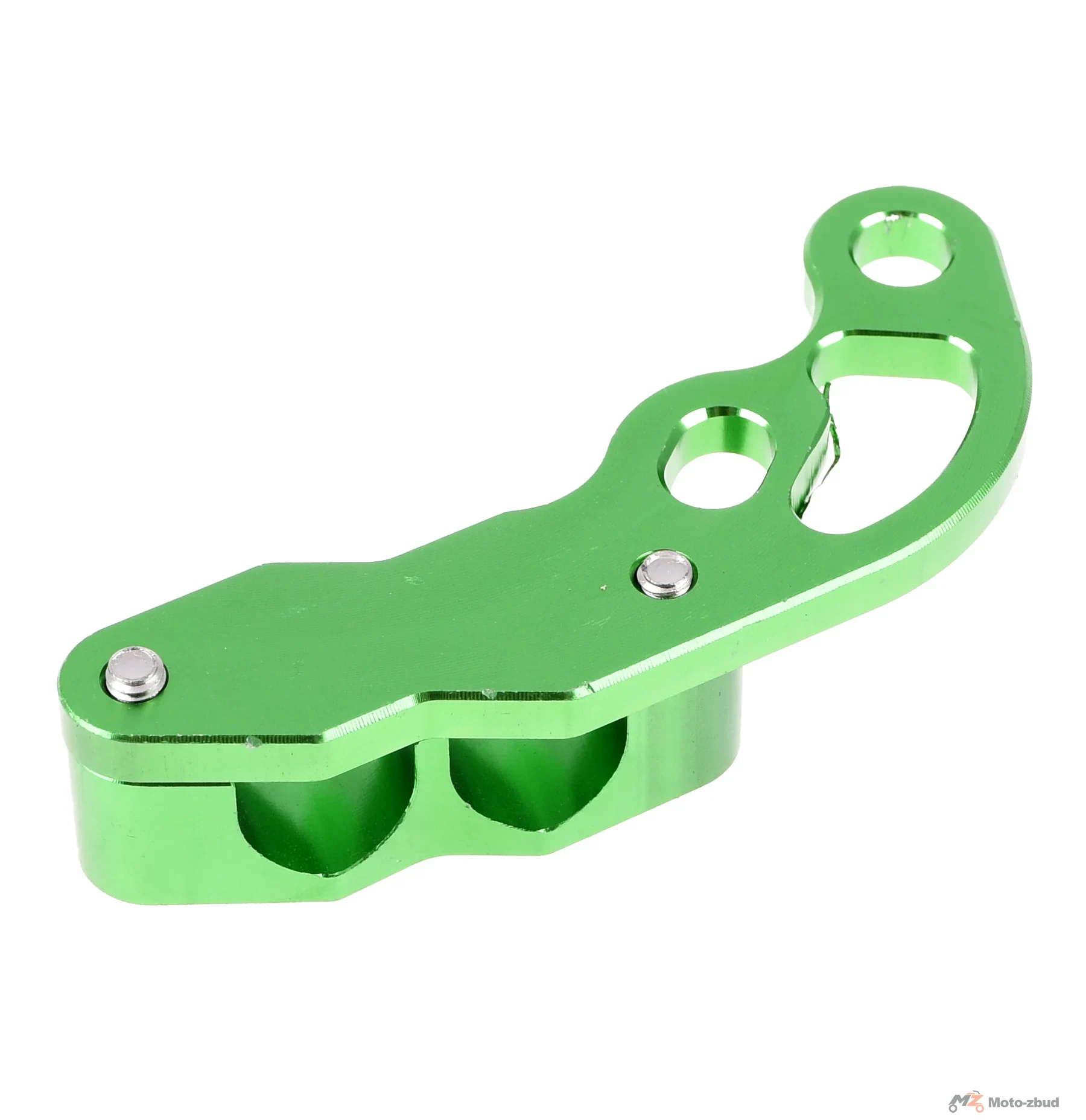 Uchwyt linek / przewodu hamulcowego uniwersalny aluminium CNC anoda zielony V3 Racing Force — ujęcie 1