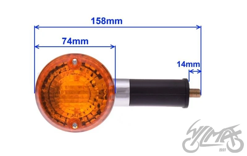 Kierunkowskaz do Kawasaki ZR400 Zephyr, BA15S 12 V 23 W — AL1443 — ujęcie 2