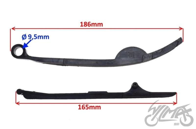 Prowadnica łańcucha rozrządu do Yamahy YBR125 1 — Derbi Senda / Yamaha YBR 125 — ujęcie 2
