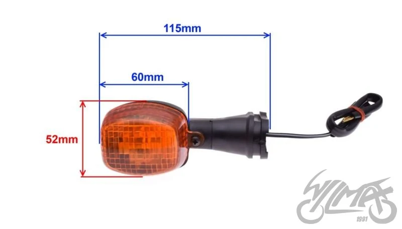 Kierunkowskaz przedni do Kawasaki ZX9R, BA15S 12 V 23 W — AL1469 — ujęcie 2