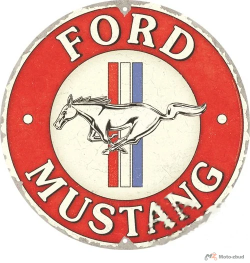 Plakat okrągły 35 cm Ford mustang 25102