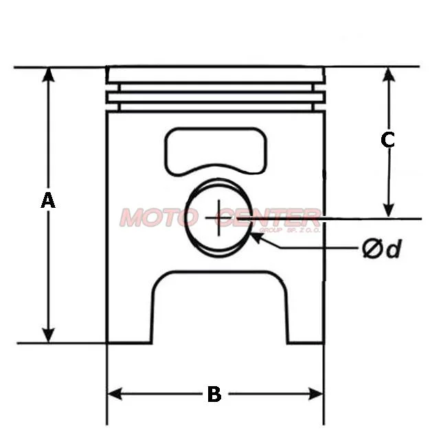Tło 41,00 × 10 × 26,00 mm Motorower2T, Honda MB 50 cm³ — ujęcie 2