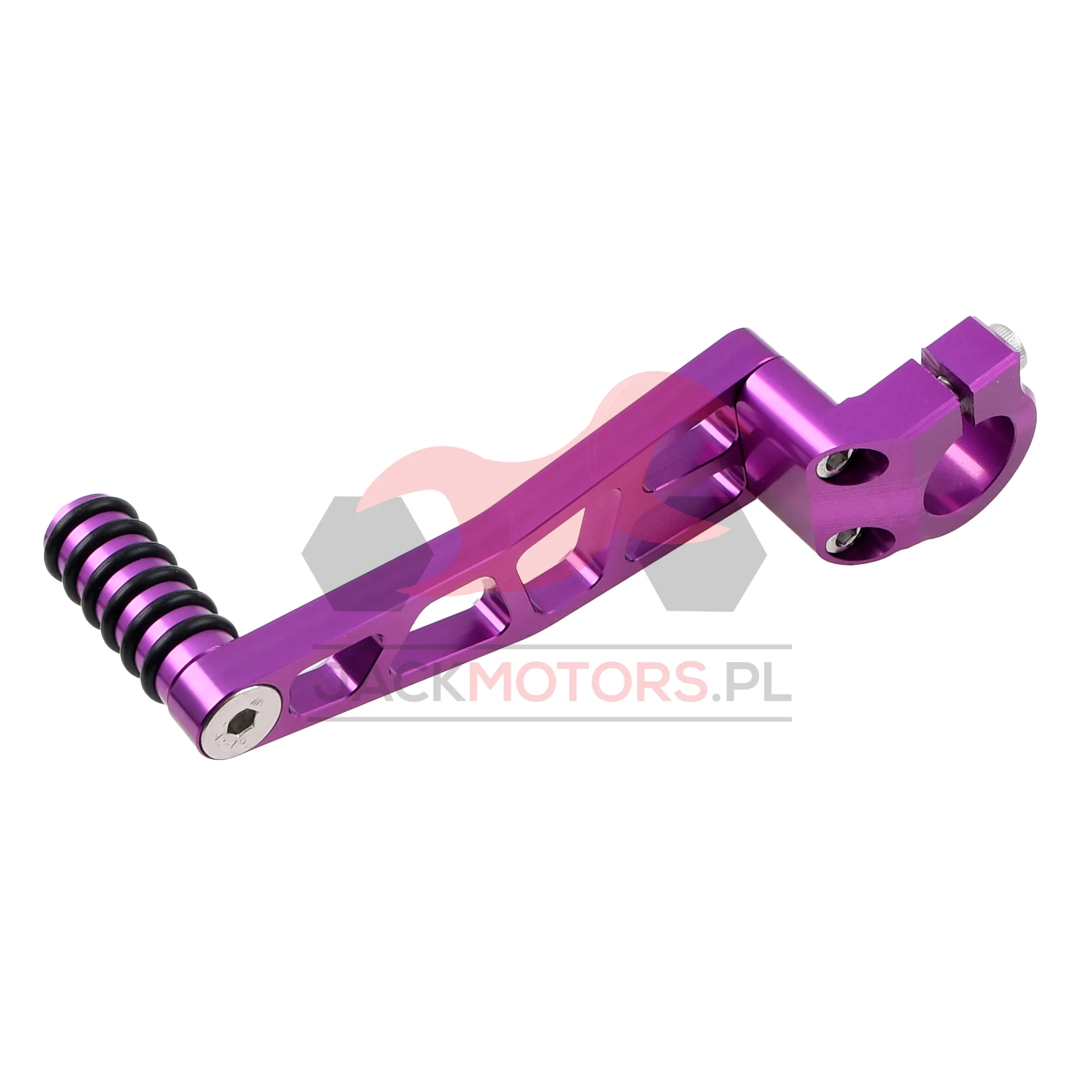 Dźwignia zmiany biegów Simson S51 fioletowa aluminium CNC racing DPR Performance — ujęcie 2