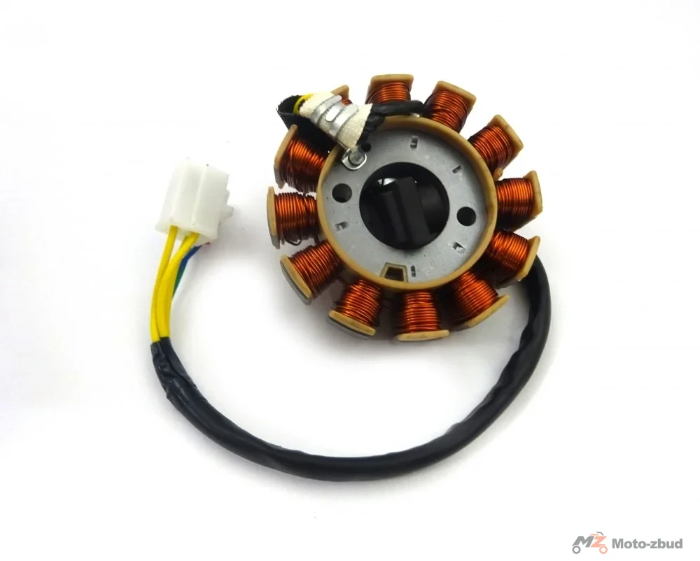 Junak 108 iskrownik (alternator) kpl. (12 cewek) (2x kostka 3/2 piny) (Euro v) — ujęcie 2