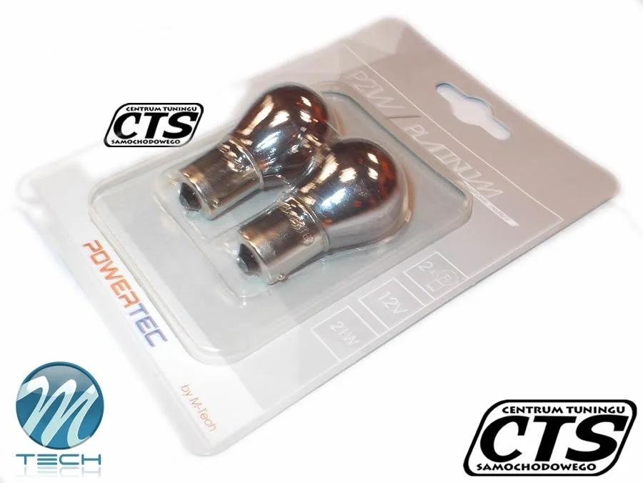 Żarówka BA15s 12V 21W PowerTec CHROME / AMBER (2szt.) — ujęcie 4