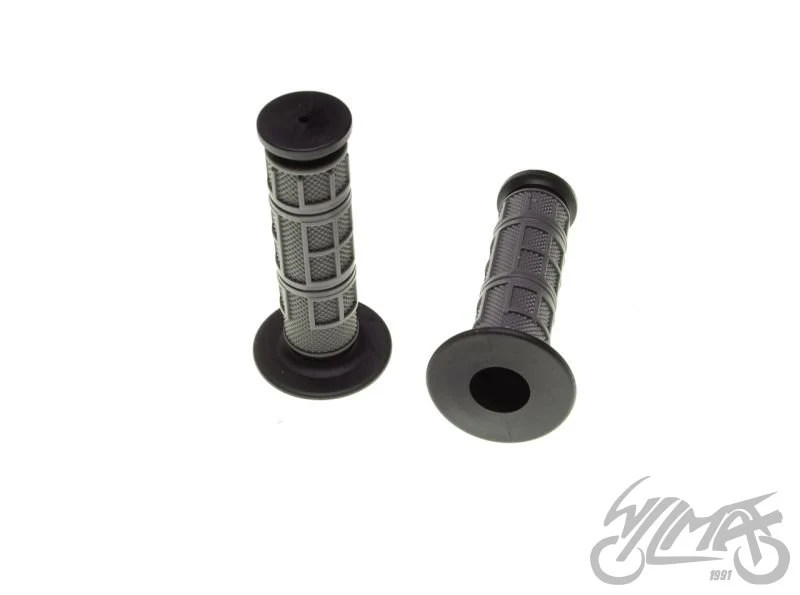 Chwyty kierownicy 20/24 mm — czarno-szare, para — ujęcie 1