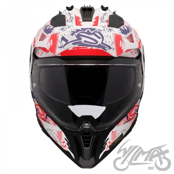 Kask adventure LS2 MX702 Pioneer II Fantasy M.Wh.R.B. — M — ujęcie 3