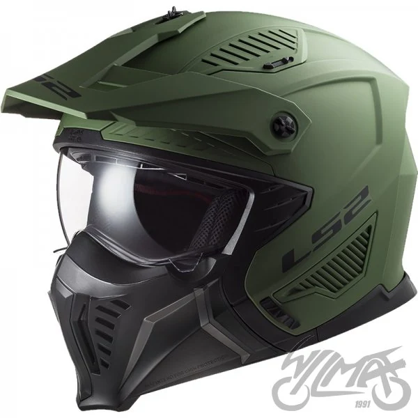 Kask LS2 OF606 Drifter Solid Matt mili Green-06 — rozmiar M — ujęcie 1