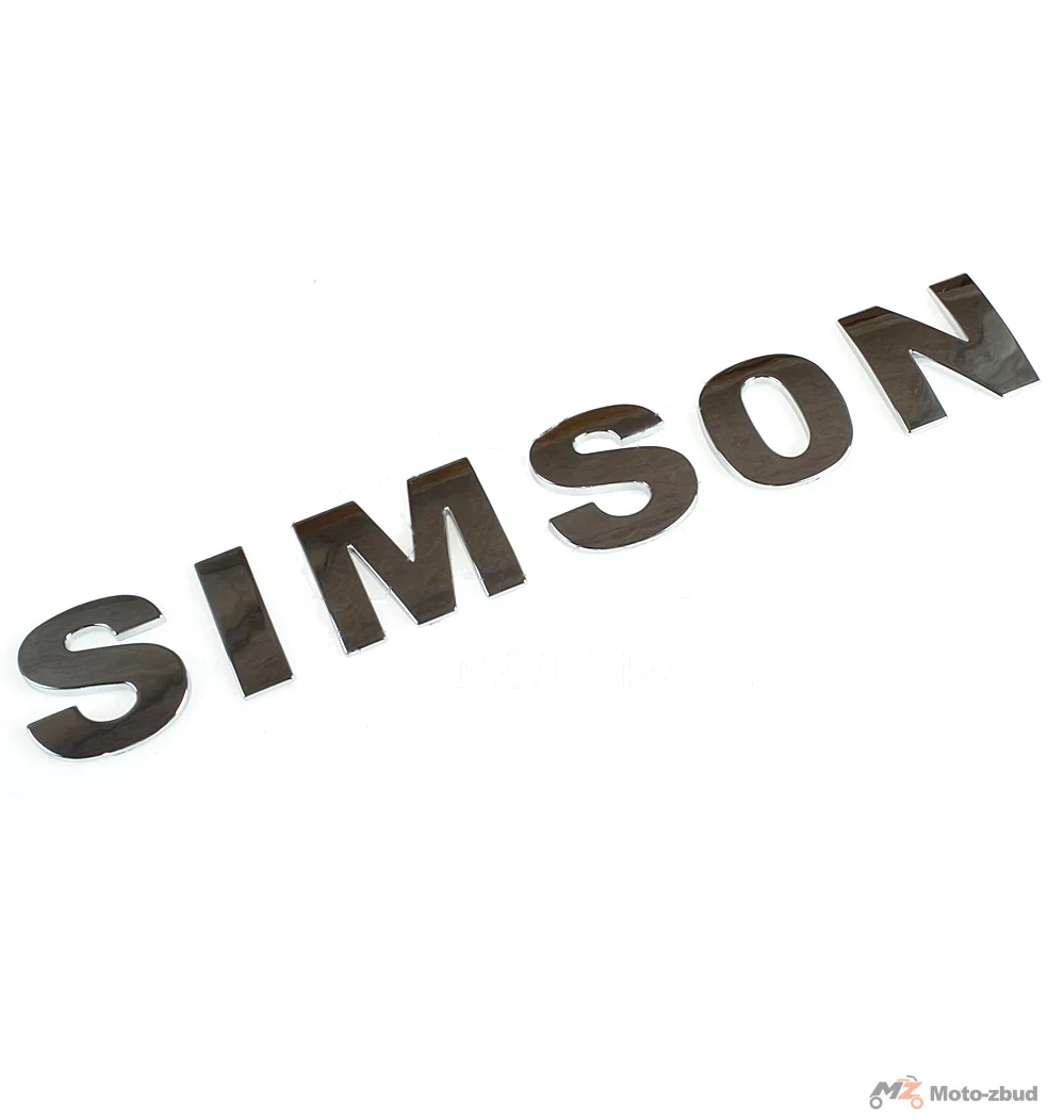 Naklejka Simson zbiornika literki aluminium kpl. JMP