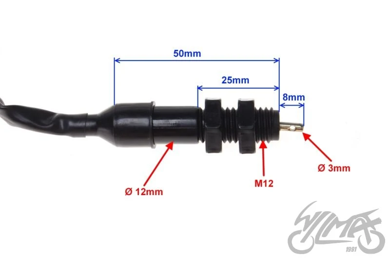 Czujnik stopu tył z przewodem do Suzuki GN 125 — ujęcie 2