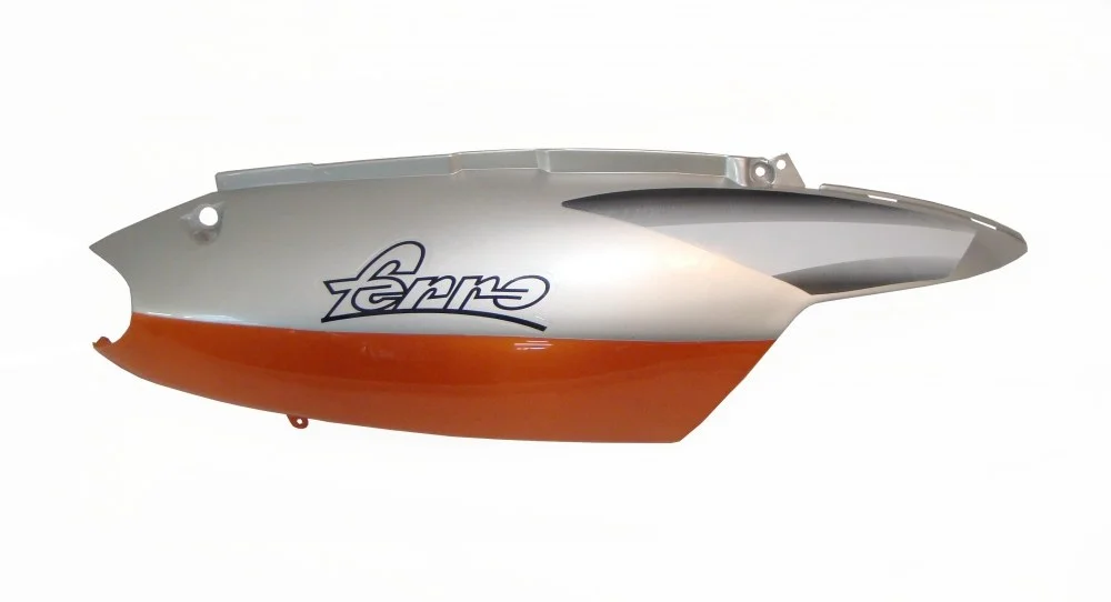 Osłona główna ramy / siodła prawa pomarańczowo-srebrna - skuter Ferro model 3