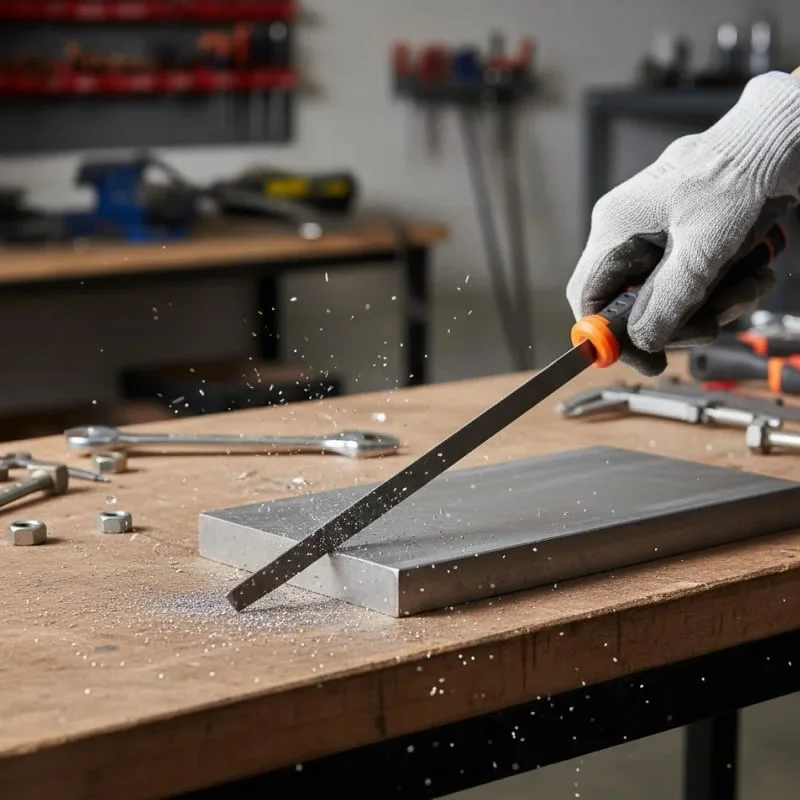 Pilnik do metalu trójkątny 200mm Polax — ujęcie 6