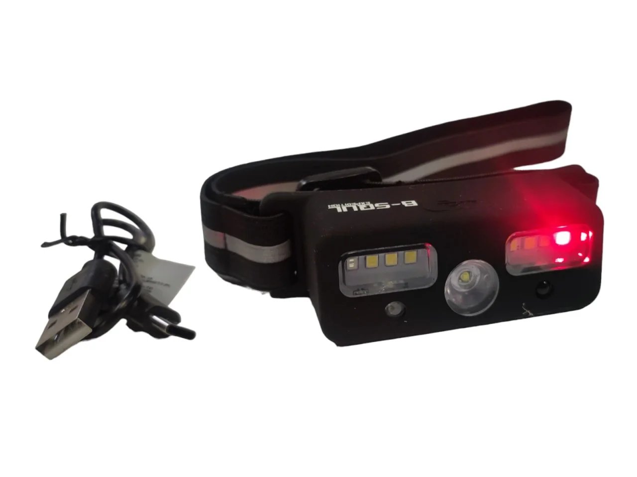 Latarka czołowa czołówka LED / akumulator / sensor ruchu — ujęcie 5