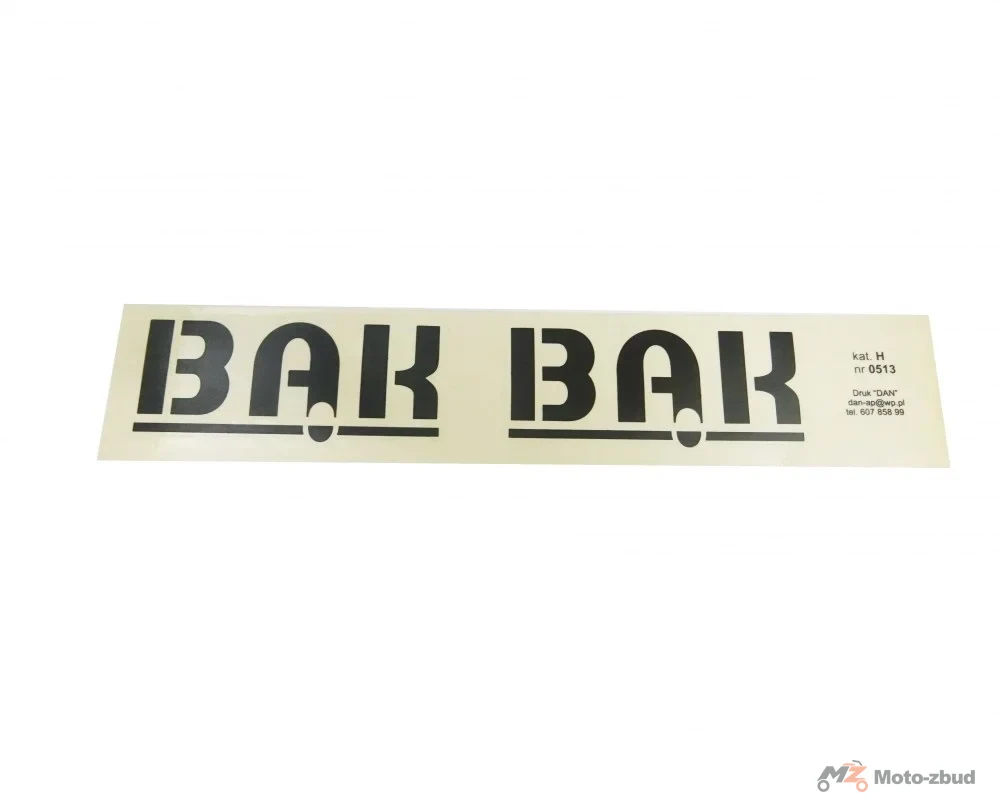 Nalepka kapy bocznej bąk 2 szt.