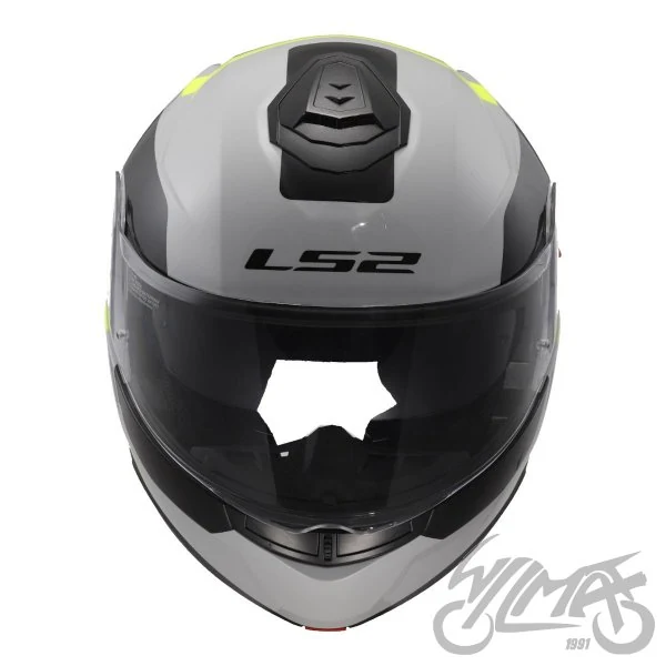 Kask szczękowy LS2 FF908 Strobe II Autox Grey Hi-Vis Yel — M — ujęcie 4