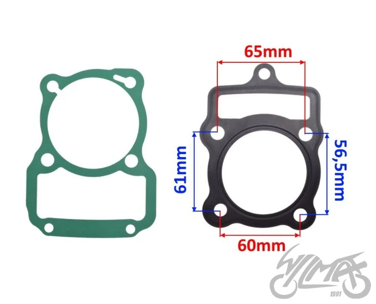 Uszczelka cylinder — komplet 150 ccm Loncin 4T — ujęcie 2