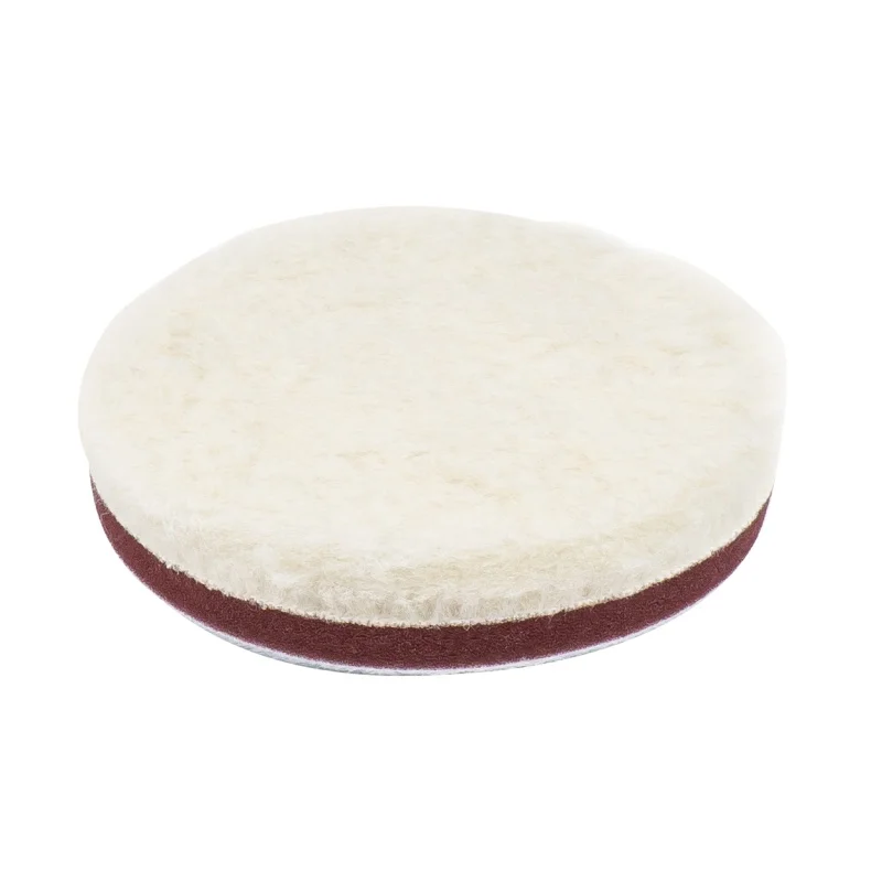 Pad polerski wełniany futro polerskie na rzep 125mm medium — ujęcie 3